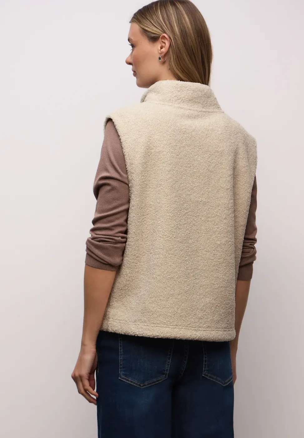 Teddy Shirt mit Zipper
