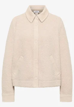 Teddy-Jacke mit Corddetails