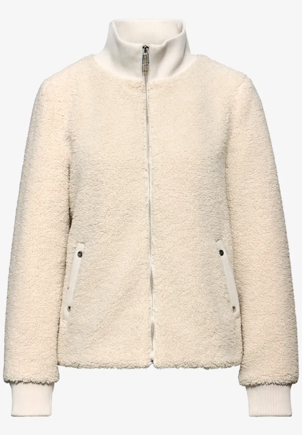 Teddy-Jacke mit Details