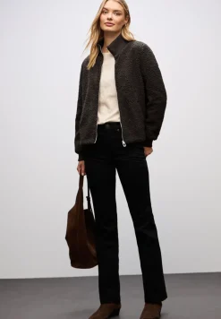 Teddy-Jacke mit Details