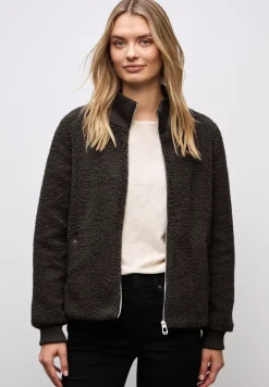 Teddy-Jacke mit Details