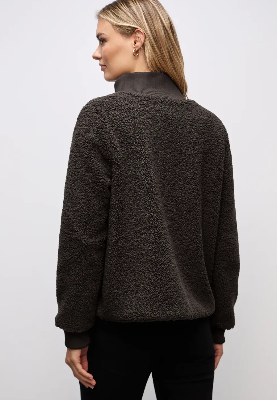 Teddy-Jacke mit Details