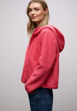 Teddy-Jacke mit Kapuze