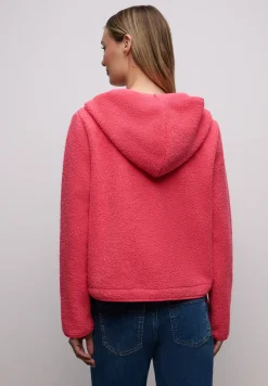 Teddy-Jacke mit Kapuze