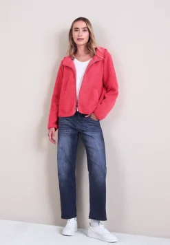 Teddy-Jacke mit Kapuze