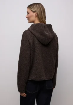Teddy-Jacke mit Kapuze