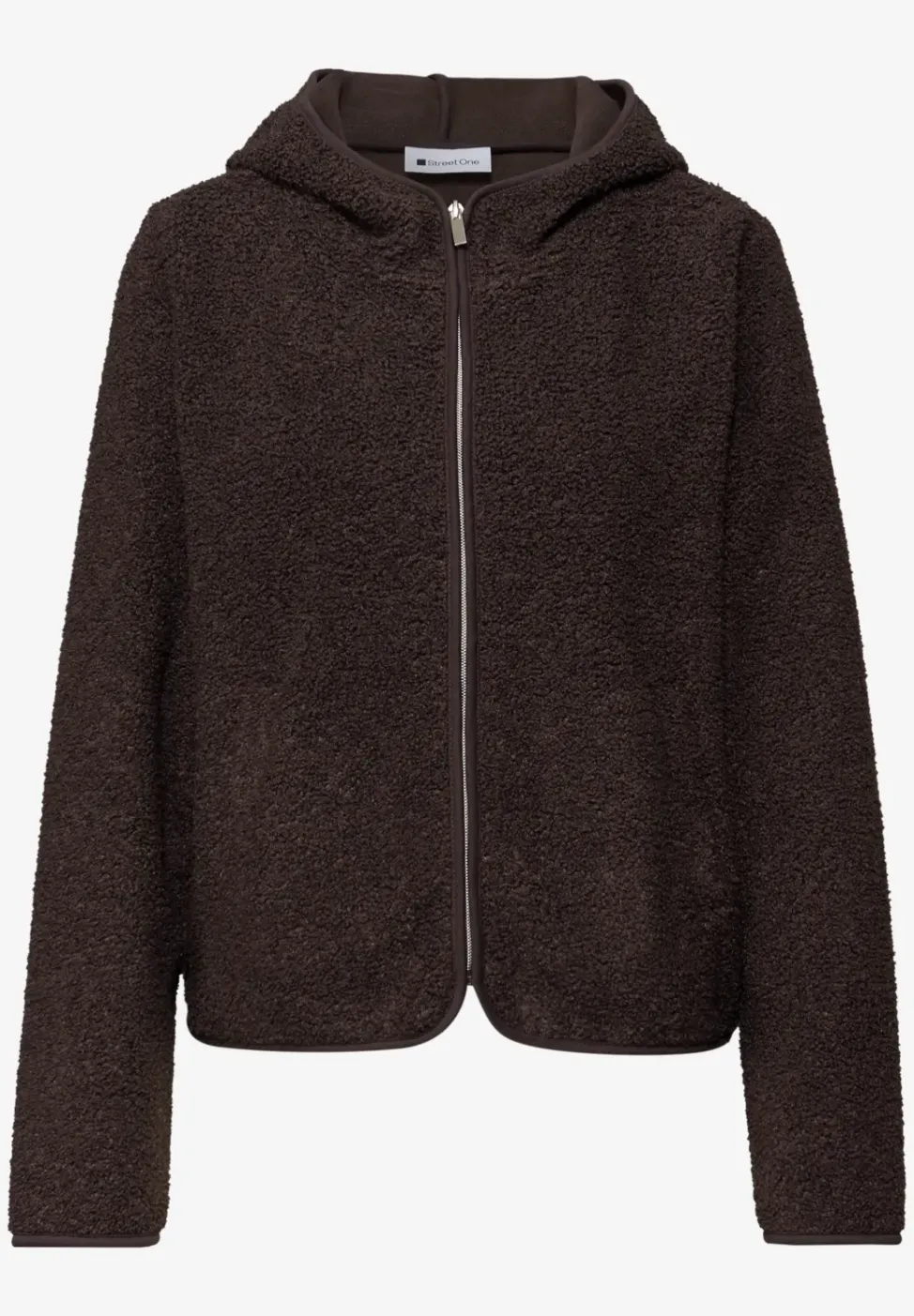 Teddy-Jacke mit Kapuze
