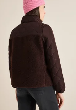 Teddy-Jacke mit Steppdetails