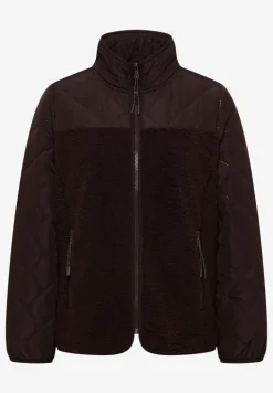 Teddy-Jacke mit Steppdetails