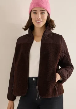 Teddy-Jacke mit Steppdetails