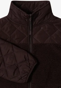 Teddy-Jacke mit Steppdetails