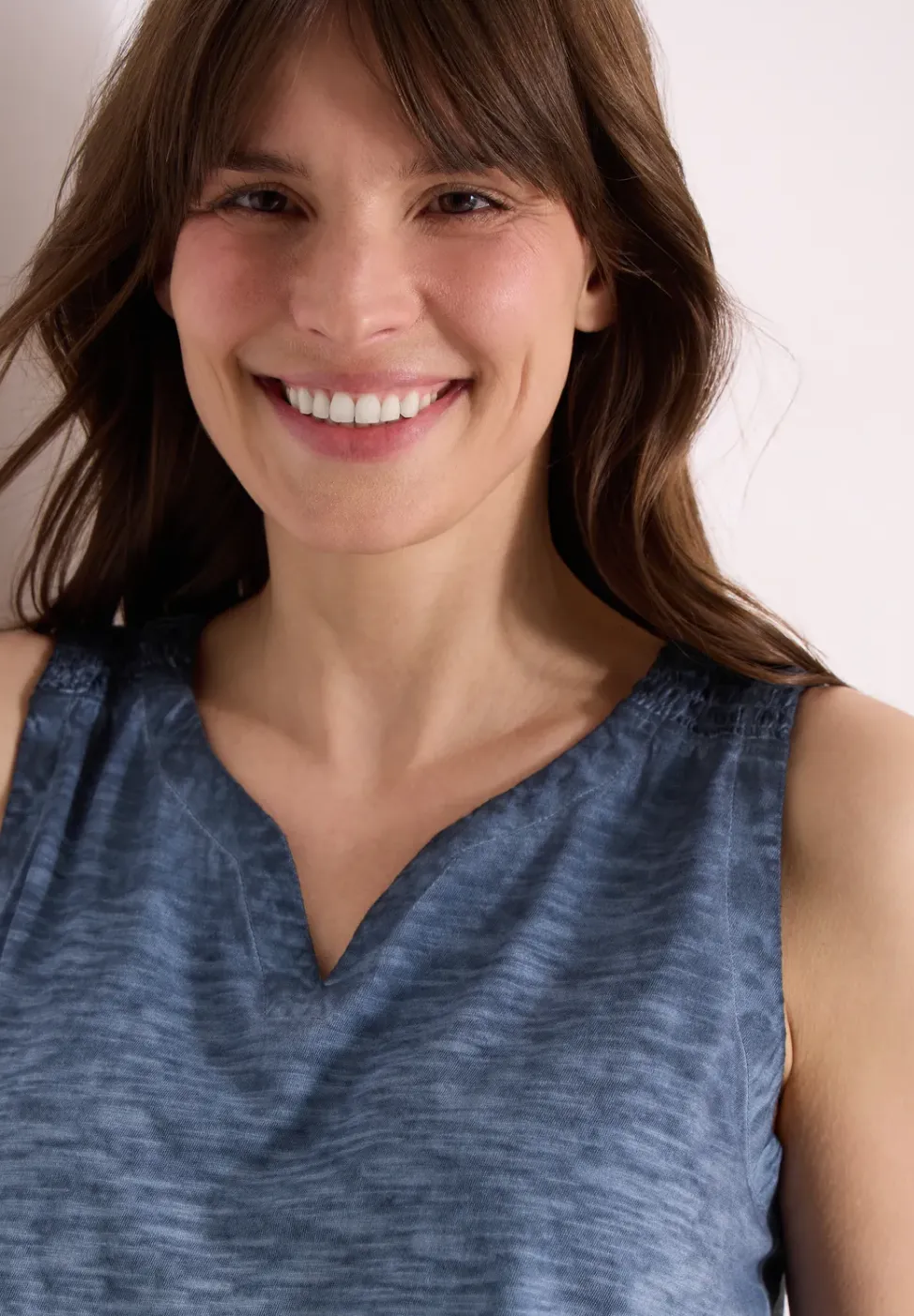 Top aus Jersey im Garment Dye Look