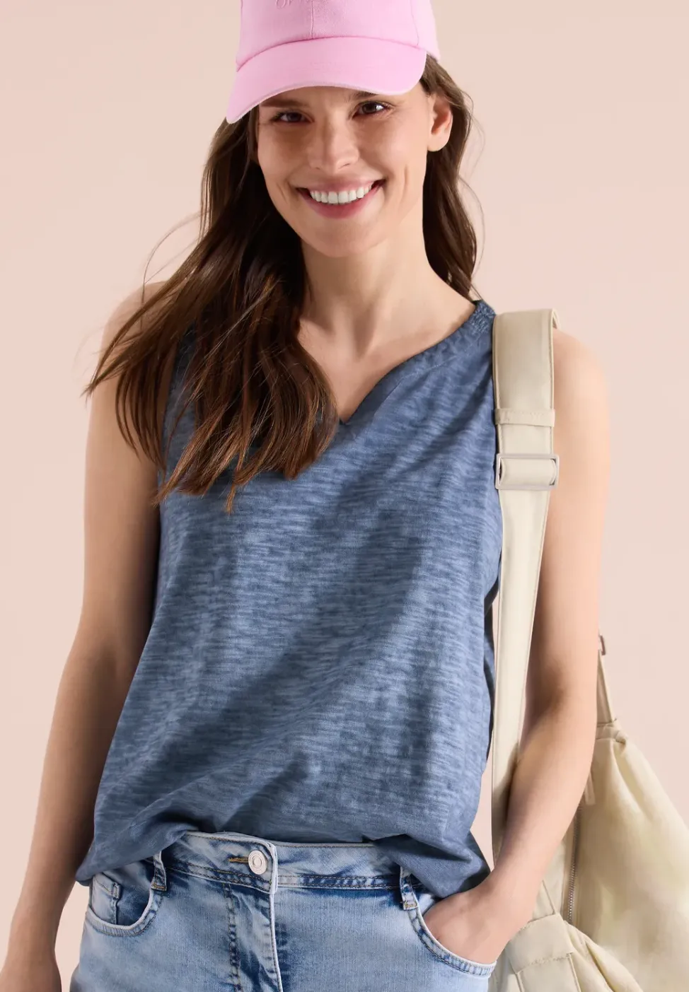 Top aus Jersey im Garment Dye Look