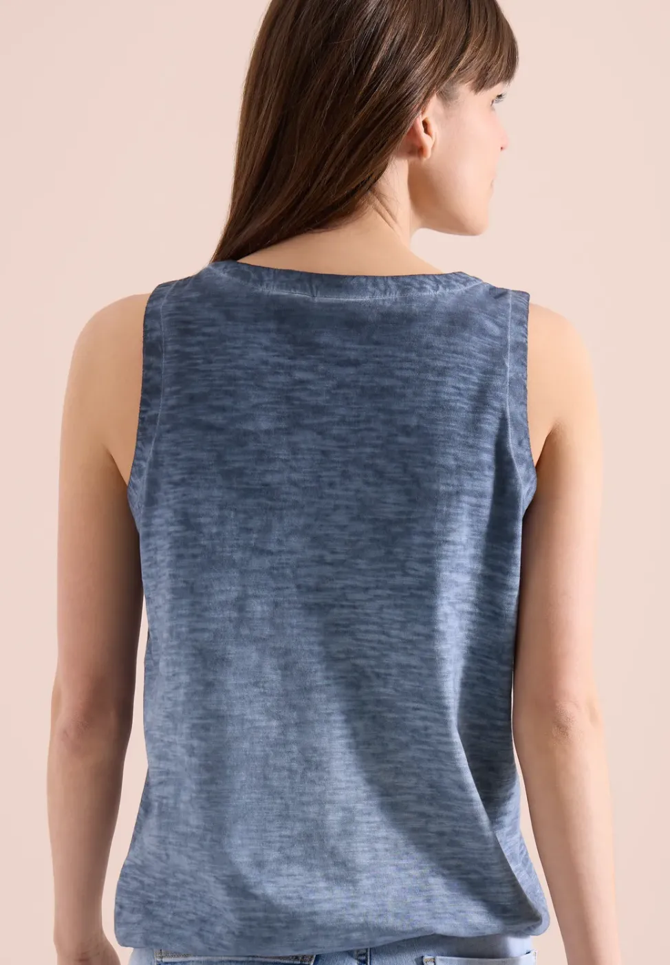 Top aus Jersey im Garment Dye Look