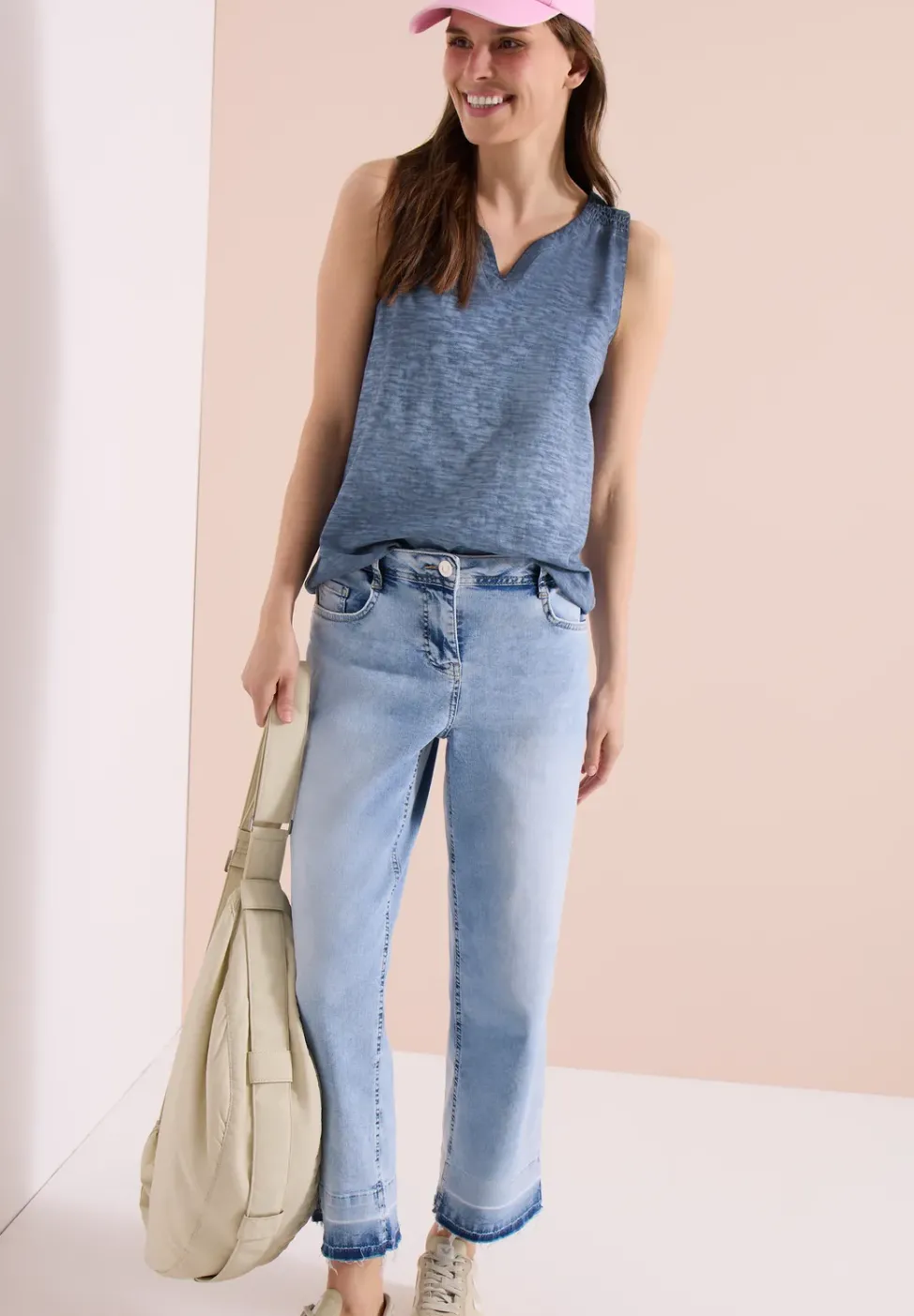 Top aus Jersey im Garment Dye Look