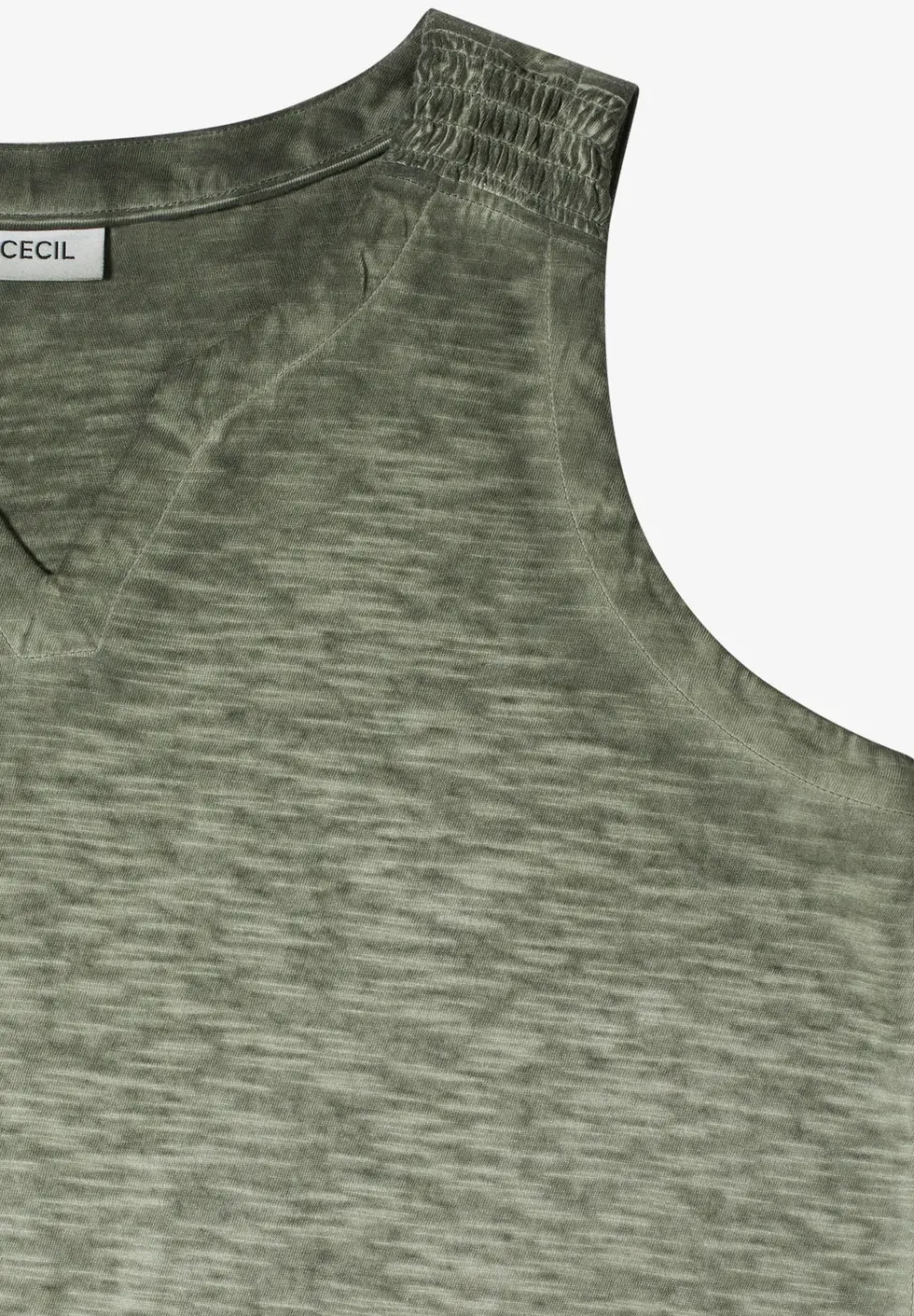 Top aus Jersey im Garment Dye Look
