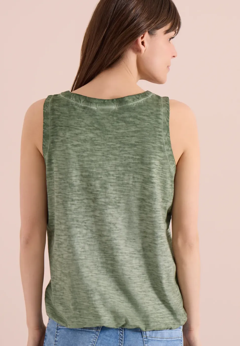 Top aus Jersey im Garment Dye Look
