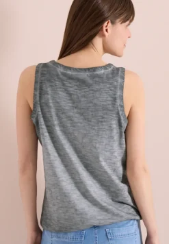 Top aus Jersey im Garment Dye Look
