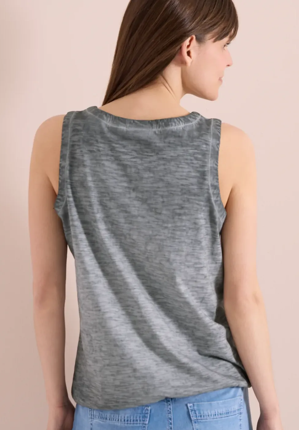 Top aus Jersey im Garment Dye Look