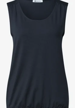 Top aus Jersey mit Elastiksaum