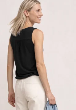 Top aus Jersey mit Elastiksaum