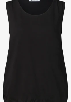 Top aus Jersey mit Elastiksaum