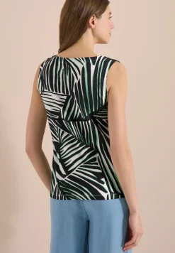 Top aus Jersey mit Grafikprint