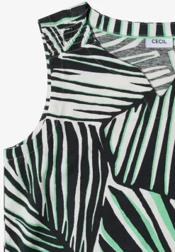 Top aus Jersey mit Grafikprint