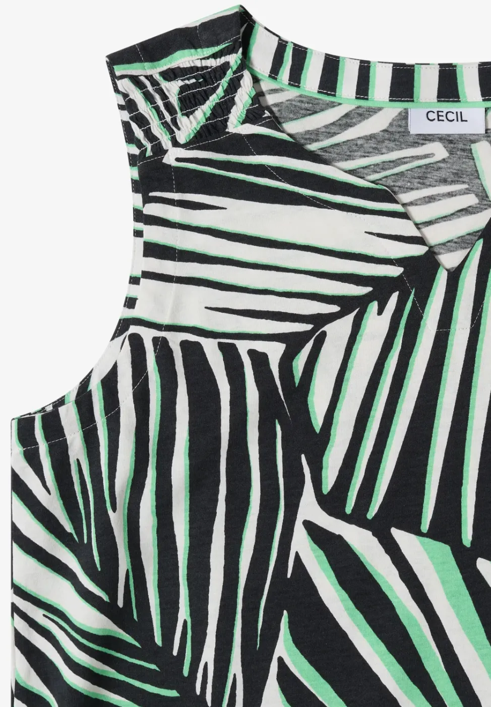 Top aus Jersey mit Grafikprint