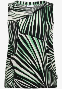 Top aus Jersey mit Grafikprint
