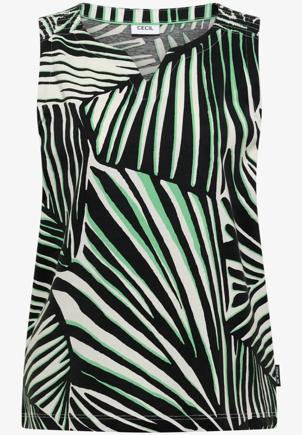 Top aus Jersey mit Grafikprint