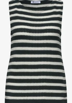 Top mit Streifen im Strick-Look