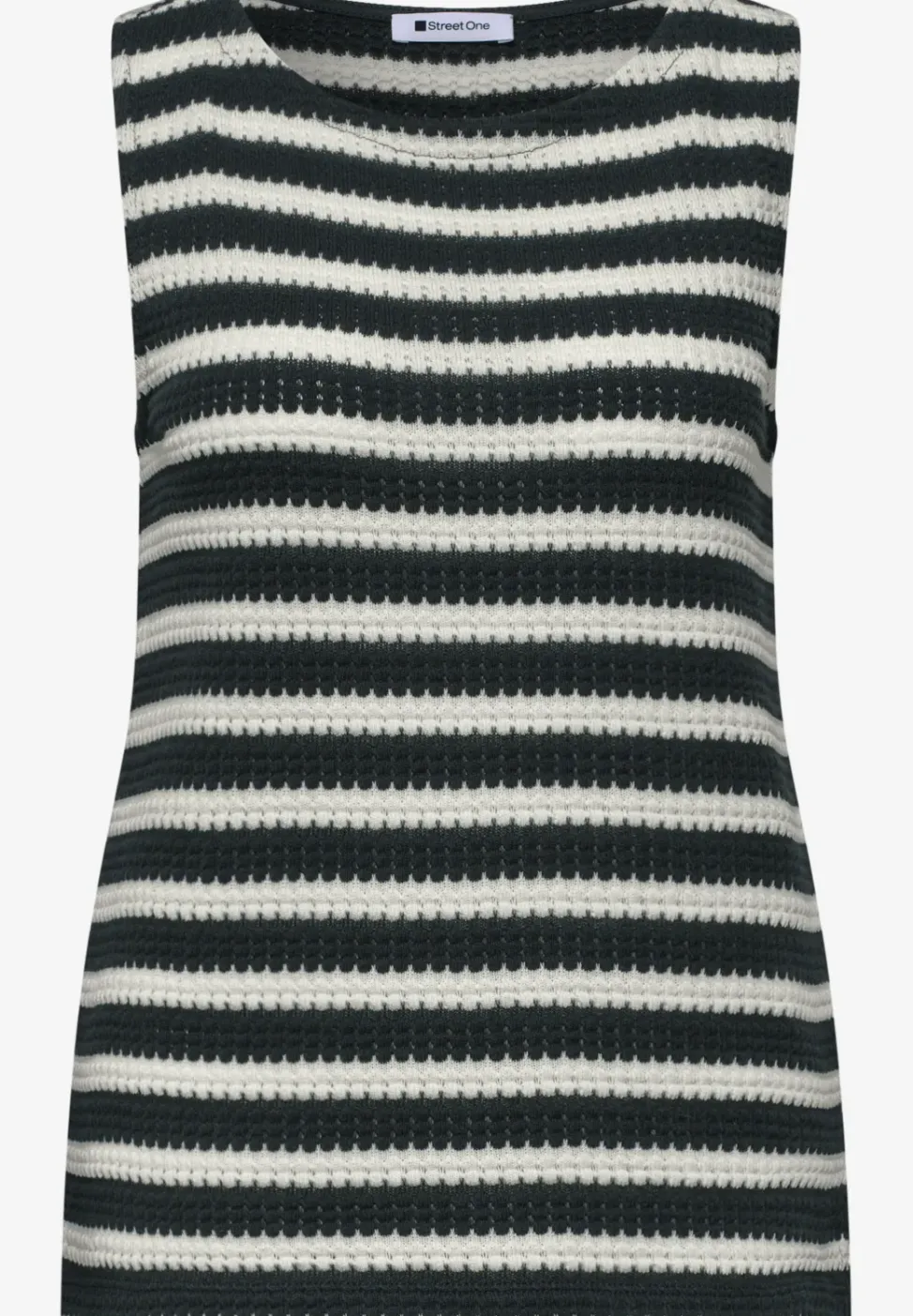 Top mit Streifen im Strick-Look