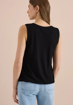 Top mit V-Neck und Crochet-Tape