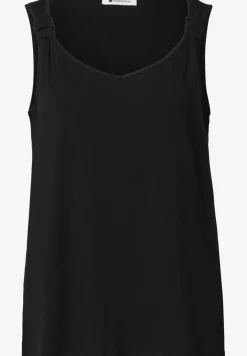Top mit V-Neck und Knotendetail