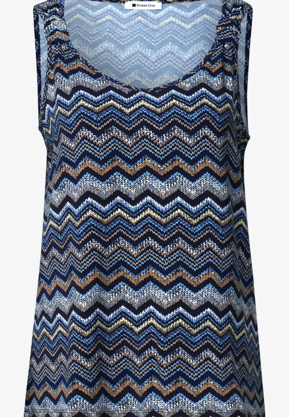 Top mit V-Neck und Knotendetail