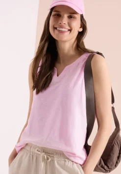 Top aus Jersey im Garment Dye Look