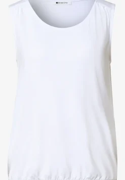 Top aus Jersey mit Elastiksaum