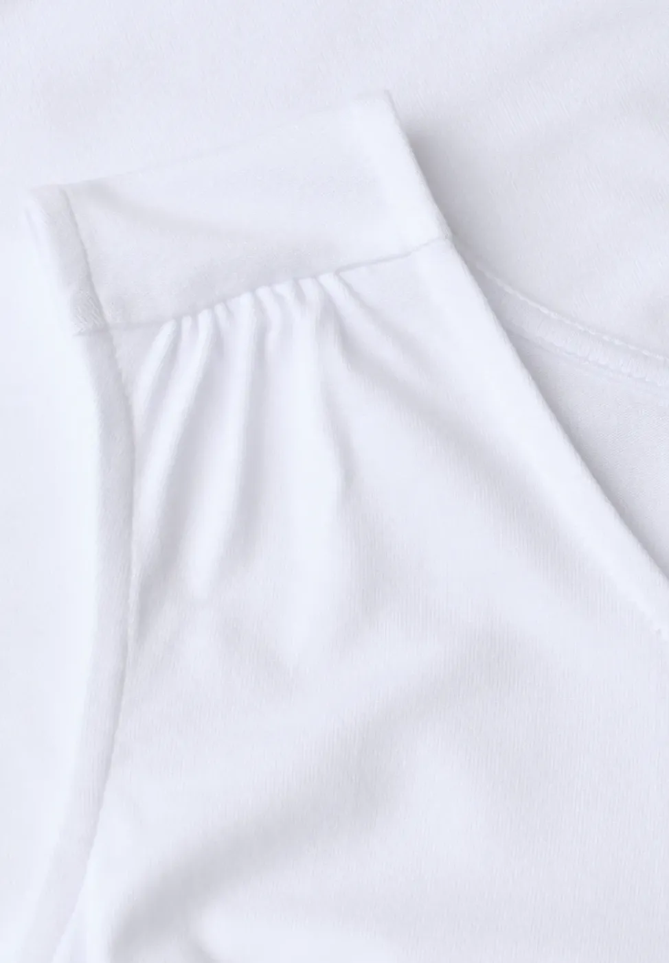 Top aus Jersey mit Elastiksaum