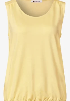 Top aus Jersey mit Elastiksaum