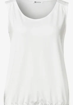 Top aus Jersey mit Elastiksaum