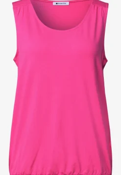 Top aus Jersey mit Elastiksaum