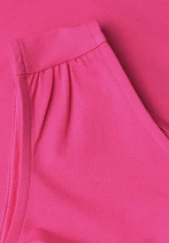 Top aus Jersey mit Elastiksaum