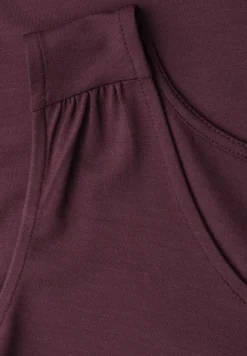 Top aus Jersey mit Elastiksaum