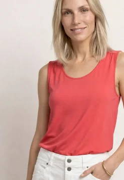 Top aus Jersey mit Elastiksaum