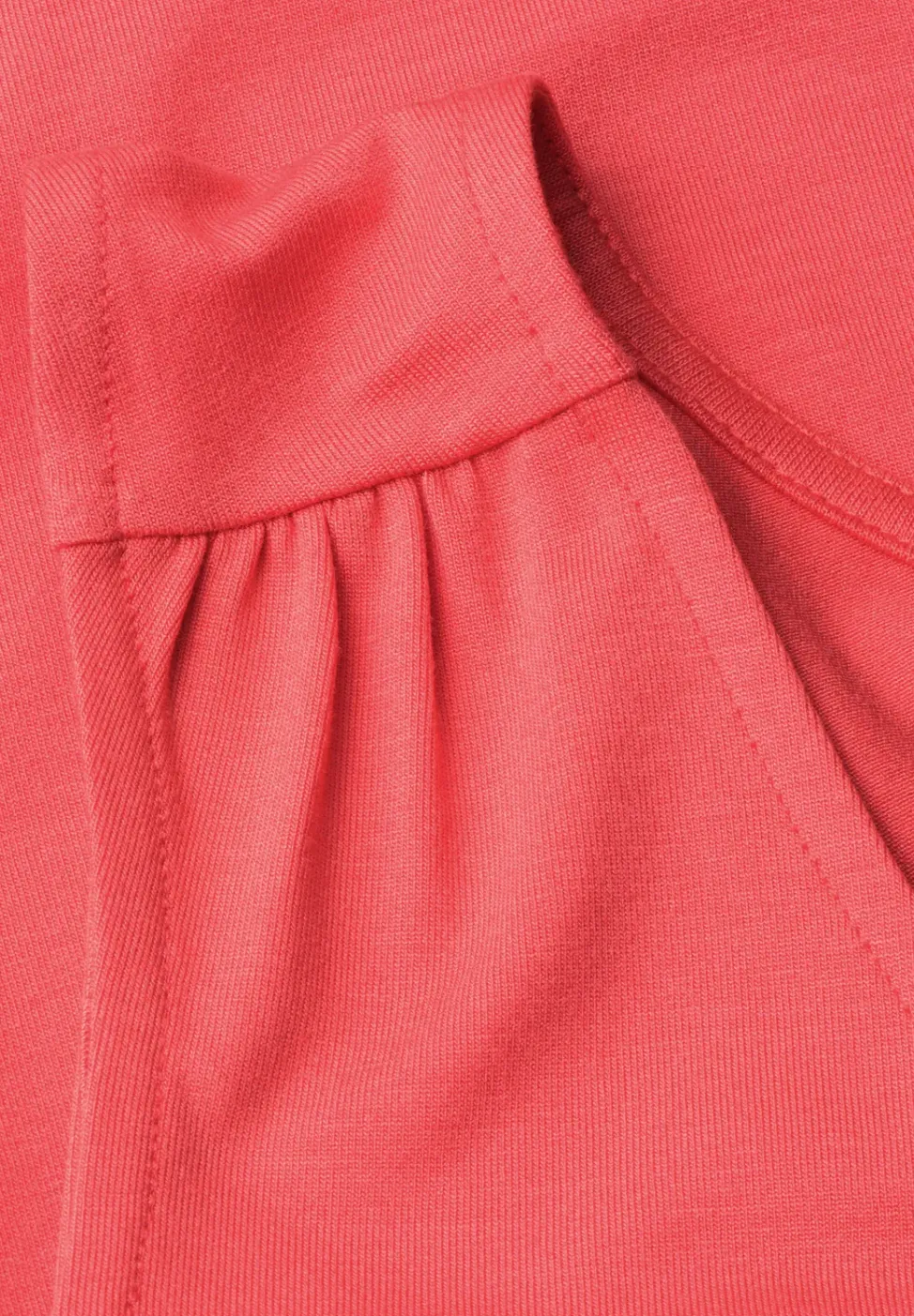 Top aus Jersey mit Elastiksaum