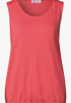 Top aus Jersey mit Elastiksaum