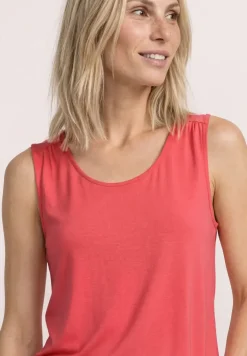 Top aus Jersey mit Elastiksaum