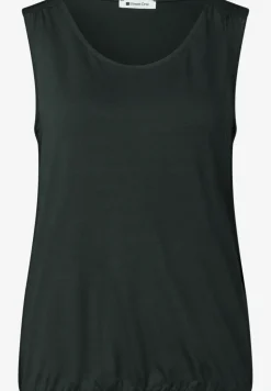 Top aus Jersey mit Elastiksaum