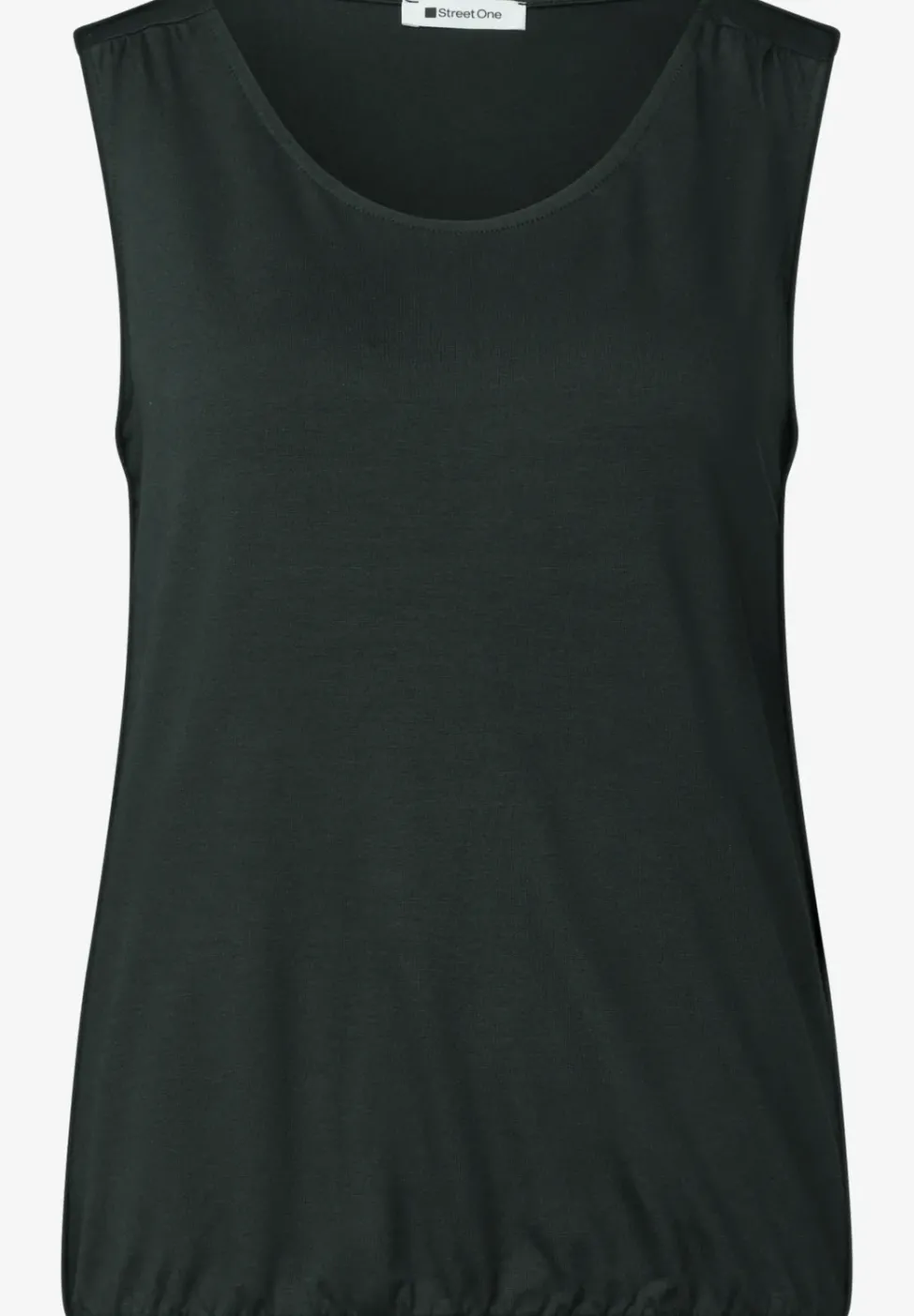 Top aus Jersey mit Elastiksaum